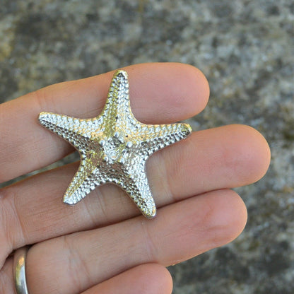 Starfish Kitchen Knobs, Starfish Drawer Knob, Starfish Cabinet Knobs, Handmade, in Fine Pewter, by William Sturt