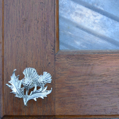 Thistle Kitchen Knobs, Thistle Drawer Knob, Thistle Cabinet Knobs, Handmade, in Fine Pewter, by William Sturt