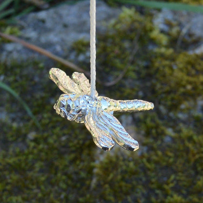 Dragonfly Light Pull, Handcast Pewter, Polished Finish