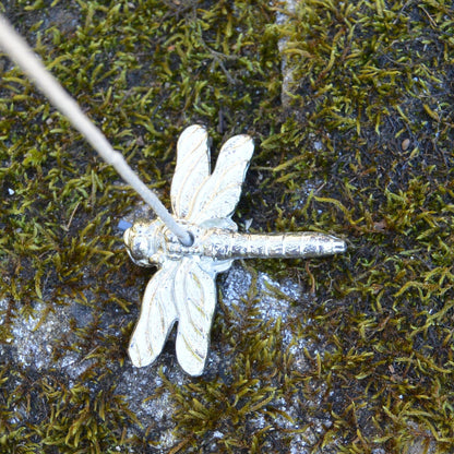 Dragonfly Light Pull, Handcast Pewter, Polished Finish