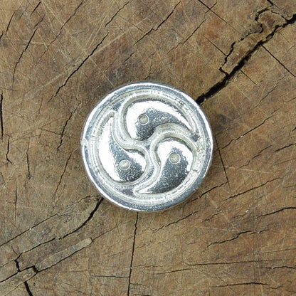 BDSM Lapel Pin, Bdsm Accessories, Bdsm Gifts, Handmade, in Fine Pewter, by William Sturt