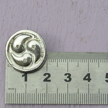 BDSM Lapel Pin, Bdsm Accessories, Bdsm Gifts, Handmade, in Fine Pewter, by William Sturt