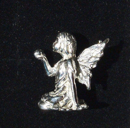 Miniature Fairy, Fairy Figurine, Adora, Handmade, in Fine Pewter, by William Sturt