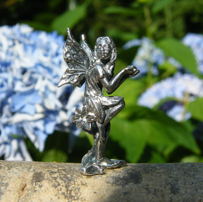 Miniature Fairy, Fairy Figurine, Luna, Handmade, in Fine Pewter, by William Sturt