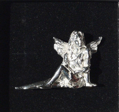 Miniature Fairy, Fairy Figurine, Tilly, Handmade, in Fine Pewter, by William Sturt