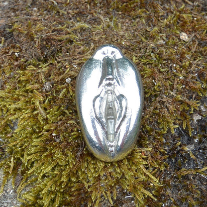 Vulva Kitchen Knobs, Vagina Drawer Knob, Erotic Vagina Cabinet Knobs, Handmade, in Fine Pewter, by William Sturt