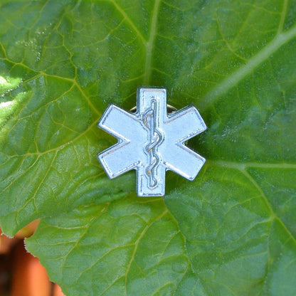 Blue Light Emergency Services Lapel Pin, Handmade, in Fine Pewter, by William Sturt