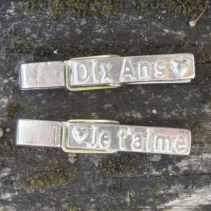 10 Ans (10 Years) Clothes Peg Fridge Magnet, Fridge Magnet Peg, Handmade, in Fine Pewter, by William Sturt