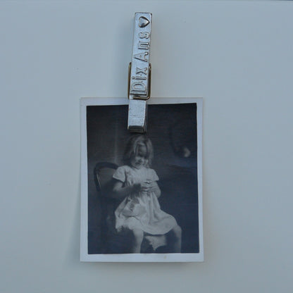 10 Ans (10 Years) Clothes Peg Fridge Magnet, Fridge Magnet Peg, Handmade, in Fine Pewter, by William Sturt