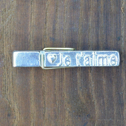 Je T'Aime (I Love You) Clothes Peg Fridge Magnet, Fridge Magnet Peg, Handmade, in Fine Pewter, by William Sturt