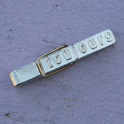 Toujours (French for Forever) Clothes Peg Paper Weight, French Photo Peg, Handmade, in Fine Pewter, by William Sturt