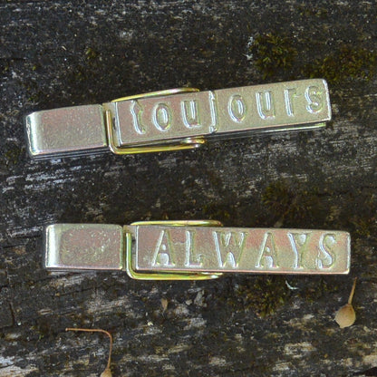 Toujours (French for Forever) Clothes Peg Paper Weight, French Photo Peg, Handmade, in Fine Pewter, by William Sturt