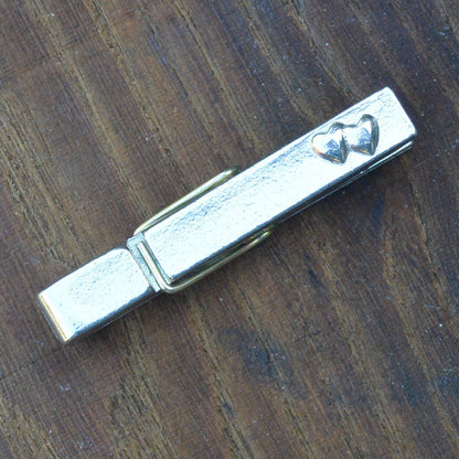Two Hearts Clothes Peg Paper Weight, Hearts Photo Peg, Handmade, in Fine Pewter, by William Sturt