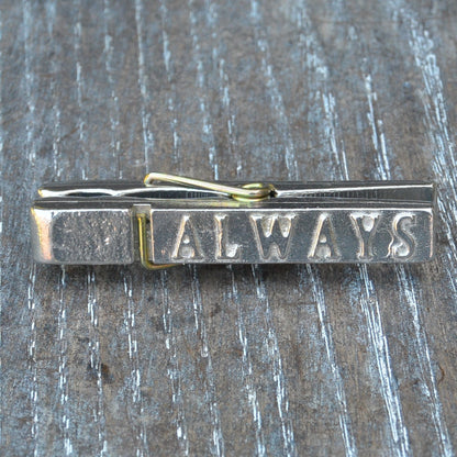 Clothes Peg Paper Weight With "Always", Handmade, in Fine Pewter, by William Sturt