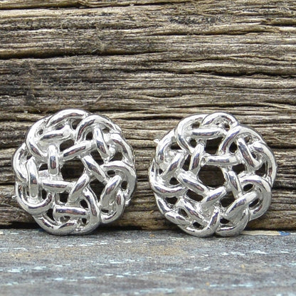 Celtic Love Knot Tie Clip, Handcast Pewter Tie Clip, Polished Finish
