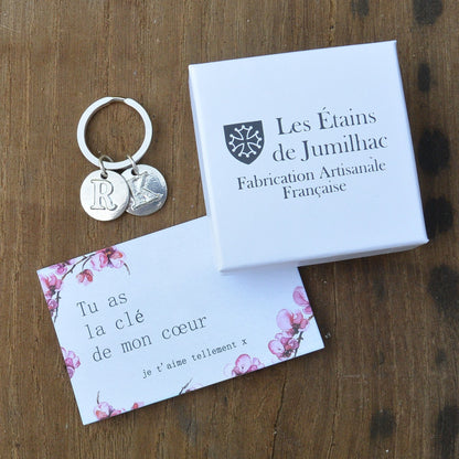 Letter Keyring, Personalised Keyring, Initial Keyring, Handmade, in Fine Pewter, by William Sturt.