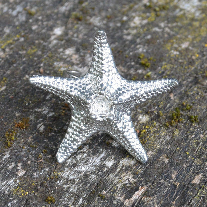 Starfish Statement Ring, Starfish Ring, Adjustable Ring, Handmade, in Fine Pewter, by William Sturt