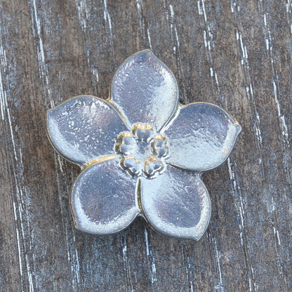 Forget Me Not Statement Ring, Forget Me Not Ring, Adjustable Ring, Handmade, in Fine Pewter, by William Sturt