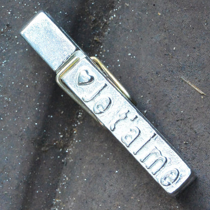 Je T'Aime (I Love You) Clothes Peg Fridge Magnet, Fridge Magnet Peg, Handmade, in Fine Pewter, by William Sturt