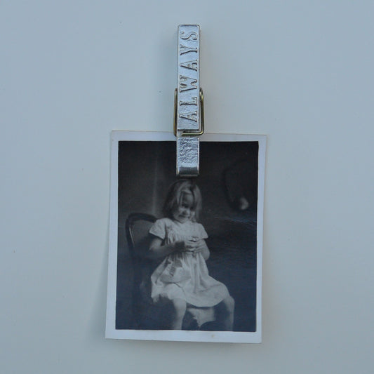 Always Clothes Peg Fridge Magnet, Fridge Magnet Peg, Handmade, in Fine Pewter, by William Sturt