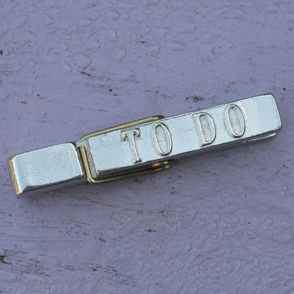 To Do Clothes Peg Fridge Magnet, Fridge Magnet Peg, Handmade, in Fine Pewter, by William Sturt