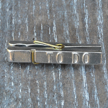 To Do Clothes Peg Fridge Magnet, Fridge Magnet Peg, Handmade, in Fine Pewter, by William Sturt