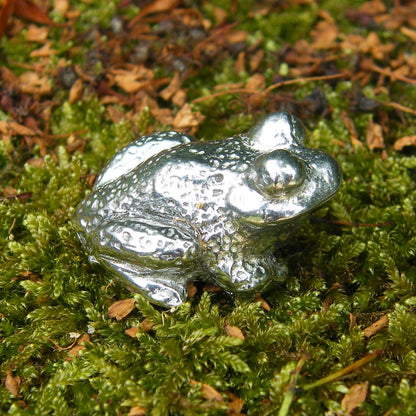 Frog Figurine, Frog Lovers Gift, Handmade, in Fine Pewter, by William Sturt