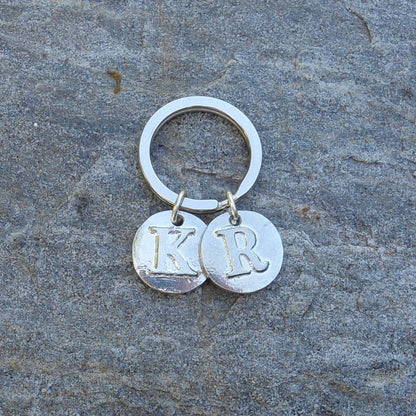 Letter Keyring, Personalised Keyring, Initial Keyring, Handmade, in Fine Pewter, by William Sturt.