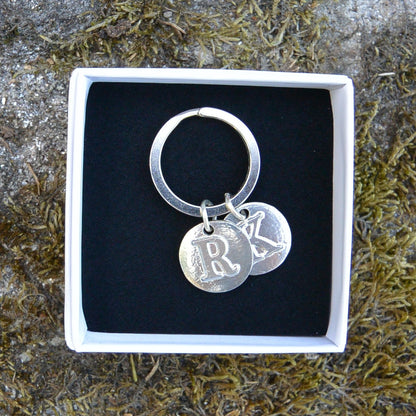 Letter Keyring, Personalised Keyring, Initial Keyring, Handmade, in Fine Pewter, by William Sturt.