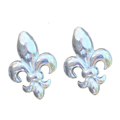 Fleur de Lys Cufflinks, Handcast Pewter with a Highly Polished Finish