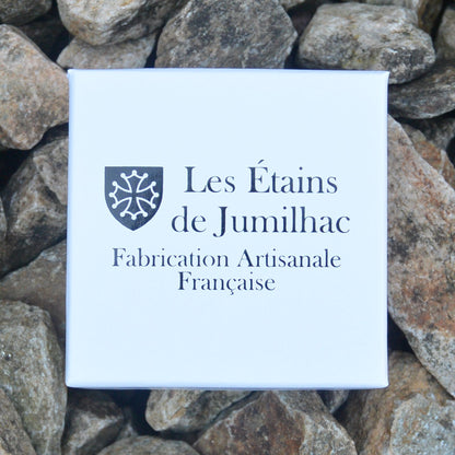 1957 Pewter Sixpence Tie Clip, Handmade, in Fine Pewter, by William Sturt