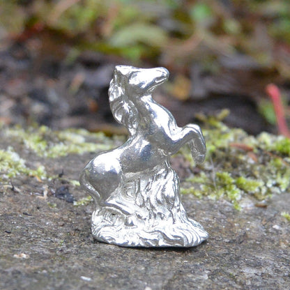 Horse Figurine, Miniature Horse, Horse Totem, Handmade, in Finest Pewter, by William Sturt