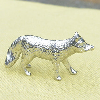 Fox Figurine, Fox Gift, Handmade, In Fine Pewter, by William Sturt
