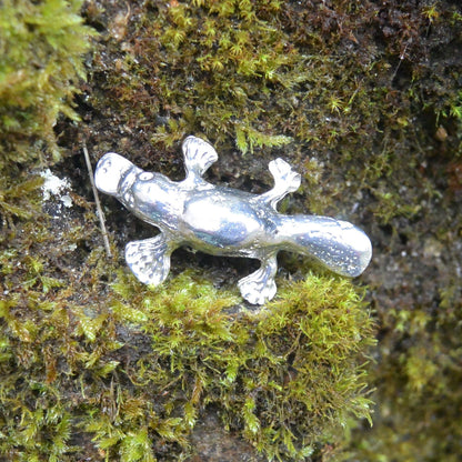 Platypus Figurine, Miniature Platypus, Handmade, in Fine Pewter, by William Sturt