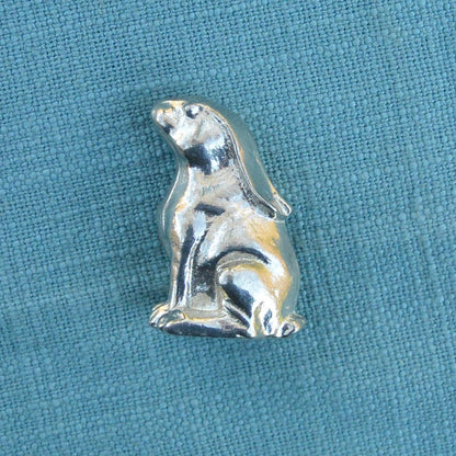 Pewter Lucky Hare, Hare Sculpture, Handmade, in Finest Pewter, by William Sturt