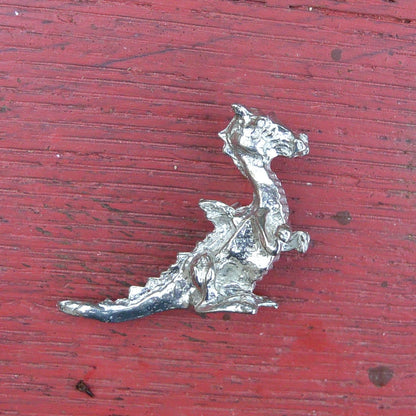 Dragon Figurine, Dragon Totem, Handmade, in Fine Pewter, by William Sturt