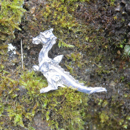 Dragon Figurine, Dragon Totem, Handmade, in Fine Pewter, by William Sturt