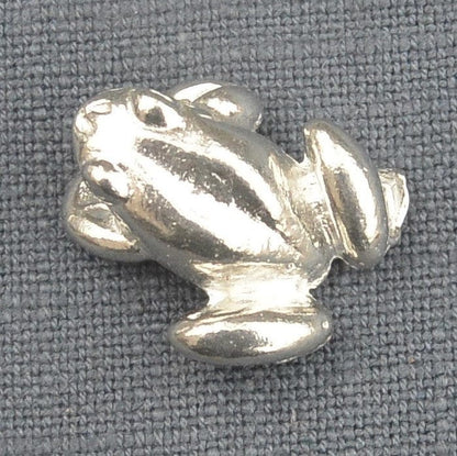 Frog Figurine, Frog Miniature, Symbol of Transformation & Renewal, Collectable Frog, Handmade, in Fine Pewter, by William Sturt
