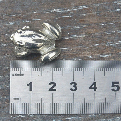 Frog Figurine, Frog Miniature, Symbol of Transformation & Renewal, Collectable Frog, Handmade, in Fine Pewter, by William Sturt