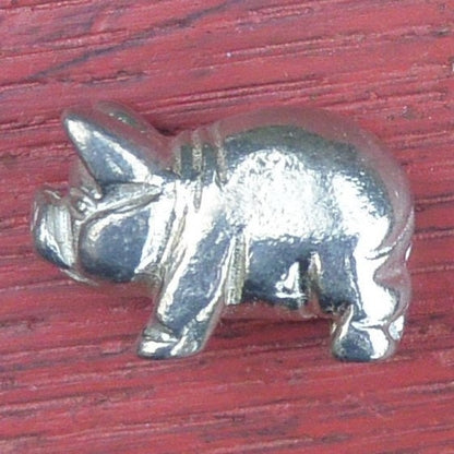Kune Kune Pig Figurine, Kune Kune Pig Miniature, Kune Kune Pig Sculpture, Handmade, in Fine Pewter, by William Sturt