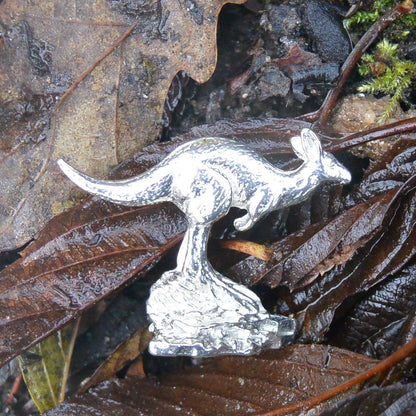 Kangaroo Figurine, Kangaroo Miniature, Handcast, in Fine Pewter, by William Sturt