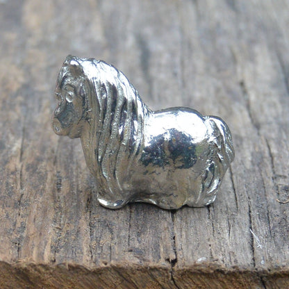 Pony Figurine, Pony Miniature, Pony Sculpture, Handmade, in Fine Pewter, by William Sturt
