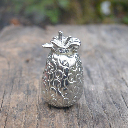 Pineapple Figurine, Miniature Pineapple, Handmade, in Fine Pewter, by William Sturt