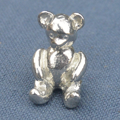 Miniature Bear Figurine, Handmade, in Fine Pewter, by William Sturt
