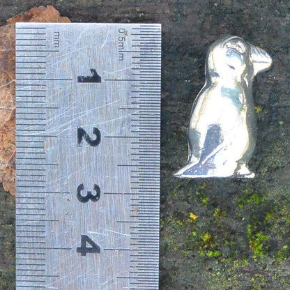 Puffin Figurine, Puffin Miniature, Puffin Sculpture, Handmade, in Fine Pewter, by William Sturt