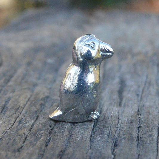 Puffin Figurine, Puffin Miniature, Puffin Sculpture, Handmade, in Fine Pewter, by William Sturt