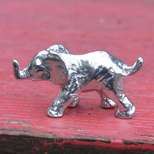 Elephant Figurine, Elephant Collectible, Handmade, in Fine Pewter, by William Sturt