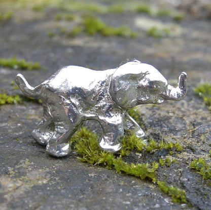 Elephant Figurine, Elephant Collectible, Handmade, in Fine Pewter, by William Sturt