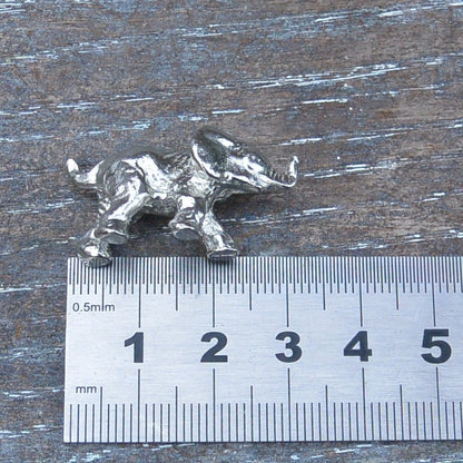 Elephant Figurine, Elephant Collectible, Handmade, in Fine Pewter, by William Sturt