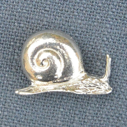 Snail Figurine, Miniature Snail,  Handmade, in Fine Pewter, by William Sturt